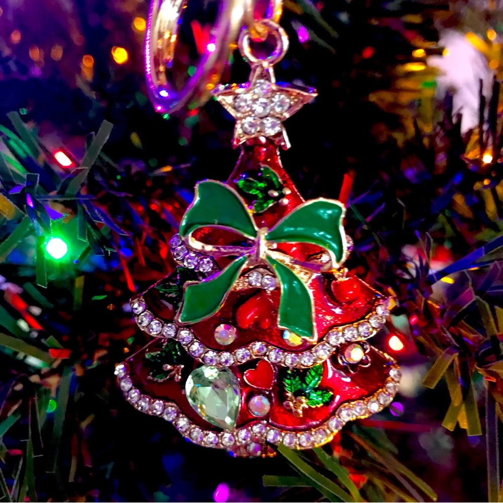 ๐๐๐ 60% off Holiday Sparkly Christmas Tree Purse Charm-Key Chain! - Picture 4 of 6